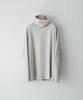【ATTACHMENT/アタッチメント】COOLMAX SMOOTH CLOTH WIDE HIGHNECK L/S TEE - L.BEIGE