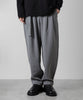 ATTACHMENT(アタッチメント)の23AWコレクションのPE STRETCH DOUBLE CLOTH BELTED TAPERED FIT TROUSERSのGRAY