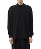 ATTACHMENT(アタッチメント)の22AWコレクションのSUVIN COTTON JERSEY MOCKNECK L/S TEEのBLACK