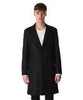 ATTACHMENT(アタッチメント）の23AWのWO DOUBLE MELTON TAILORED SINGLE BREASTED COATのBLACK