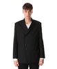 ATTACHMENT(アタッチメント）の23AWのWO GABARDINE PEAK LAPEL JACKETのX.BLACK