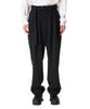 ATTACHMENT(アタッチメント）の23AWのPE STRETCH DOUBLE CLOTH BELTED TAPERED FIT TROUSERSのD.NAVY