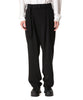 ATTACHMENT(アタッチメント）の23AWのPE STRETCH DOUBLE CLOTH BELTED TAPERED FIT TROUSERSのBLACK