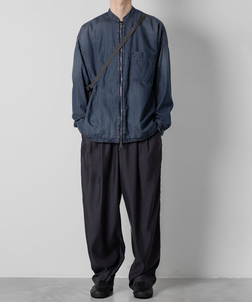 ATTACHMENT アタッチメントのLIMITED DENIM ZIP SHIRT