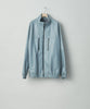 stein(シュタイン)の23AWコレクションLEATHER WINDBREAKER JACKETのBLUE GREY