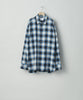 stein(シュタイン)の23AWコレクションOVERSIZED DOWN PAT SHIRTのBLUE OMBRE