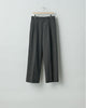 stein(シュタイン)の24SSコレクションLONG WIDE TROUSERS のDARK CHARCOAL