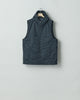 stein(シュタイン)の24SSコレクションNYLON TAFTA HOODED VESTのDARK NAVY