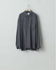 stein(シュタイン)の24SSコレクションOVERSIZED CUPRO LS SHIRTのCHARCOAL