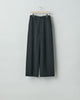 stein(シュタイン)の24SSコレクションCUPRO BICOLOR WIDE TRACK PANTSのBLACK × BLACK