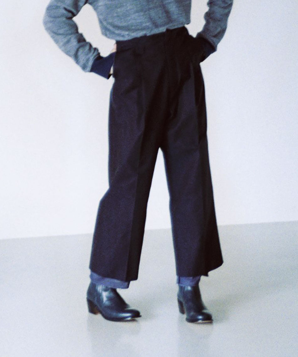 Rich I UNCLE TUCK TAPERED TROUSERS スラックス | angeloawards.com