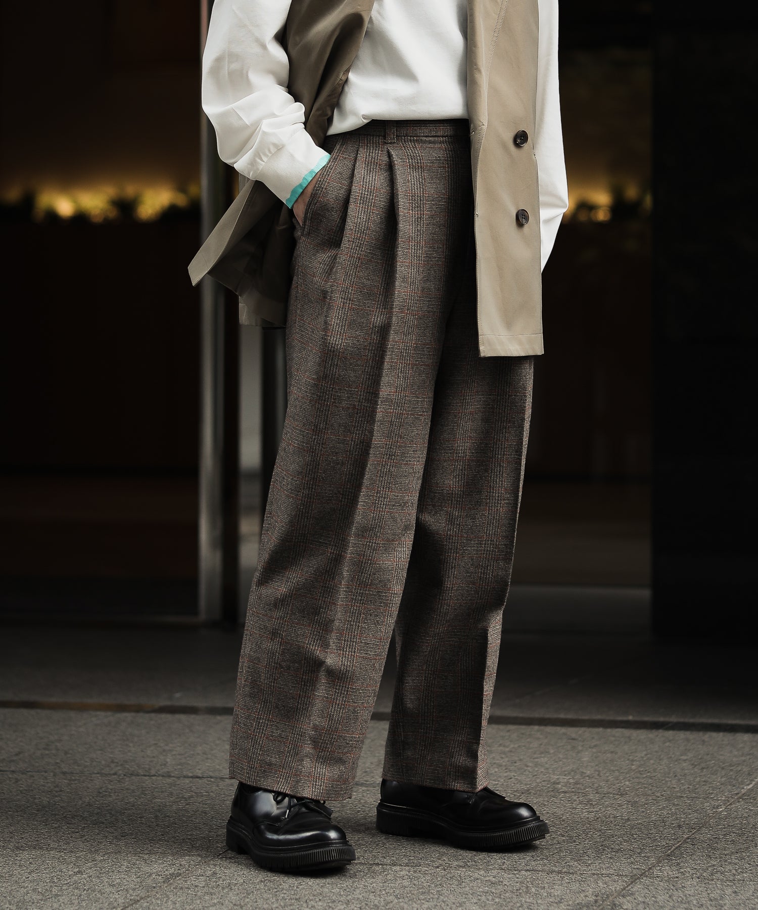 おトク】 stein シュタイン TROUSERS WIDE Wide Straight Trousers