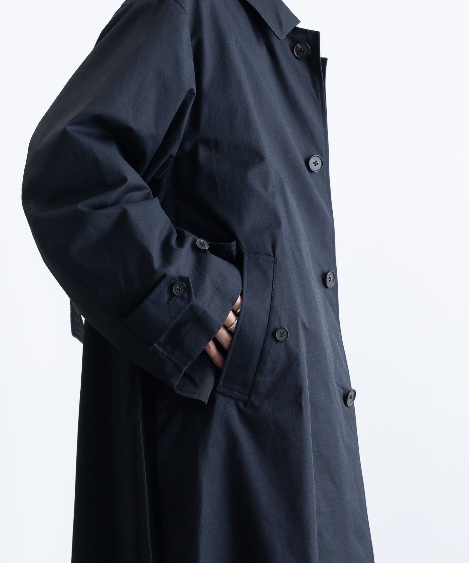 22ss stein Overlapped Balmacaan Coat 【はこぽす対応商品】 - kocomo.jp