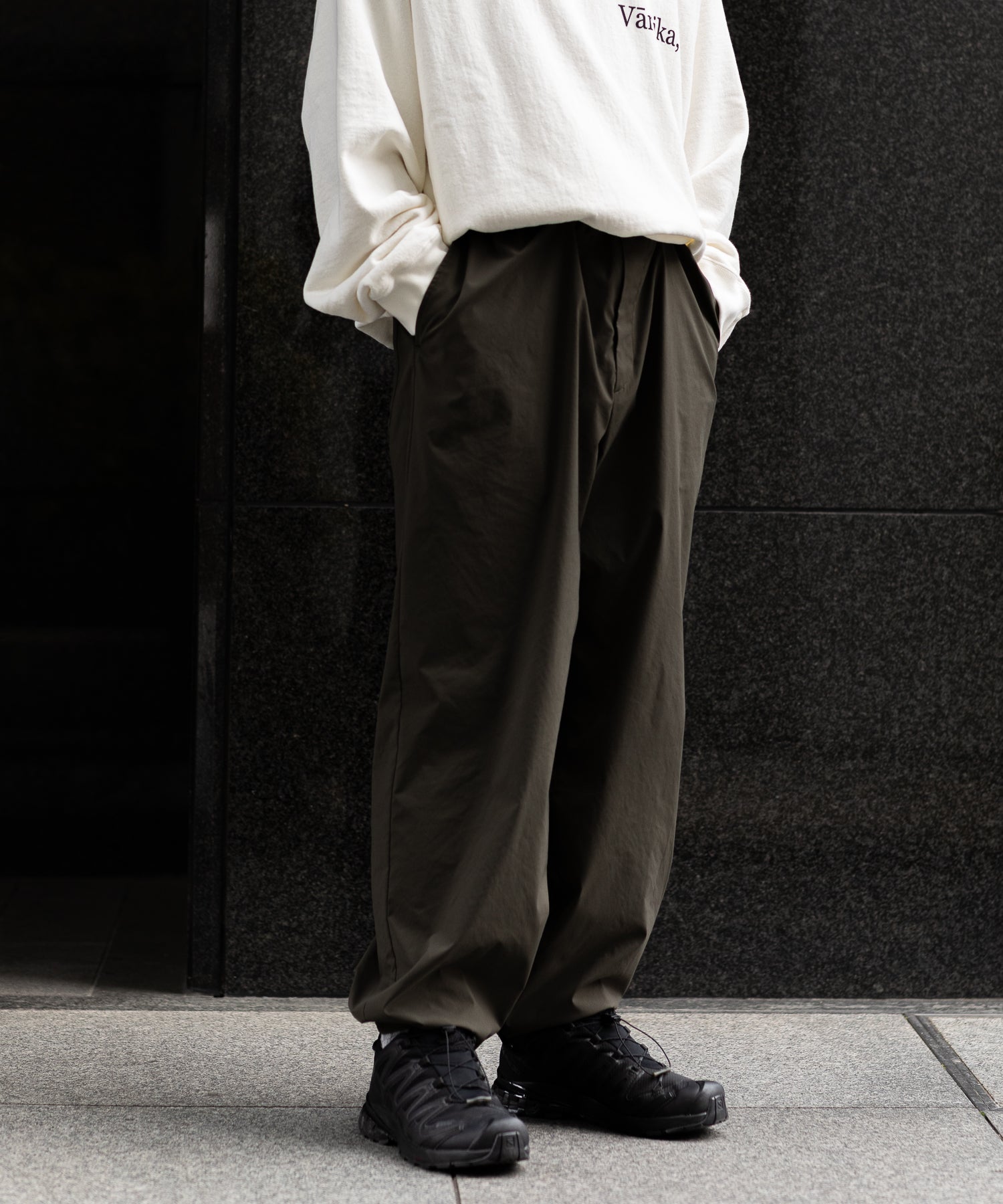 stein / シュタイン】WINDBREAKER EASY TROUSERS - MILITARY KHAKI