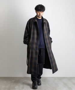 stein】OVERLAPPED BALMACAAN COAT - BLOCK CHECK | 公式通販サイト