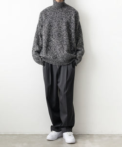 stein / シュタイン 】CASHMERE MELANGE KNIT JUMPER - BLACK | 公式