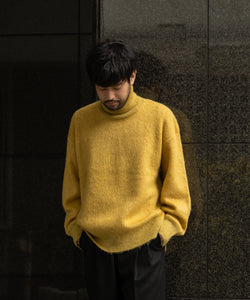 stein / シュタイン】JAQUARD MOHAIR LOOSE HIGH NECK KNIT LS