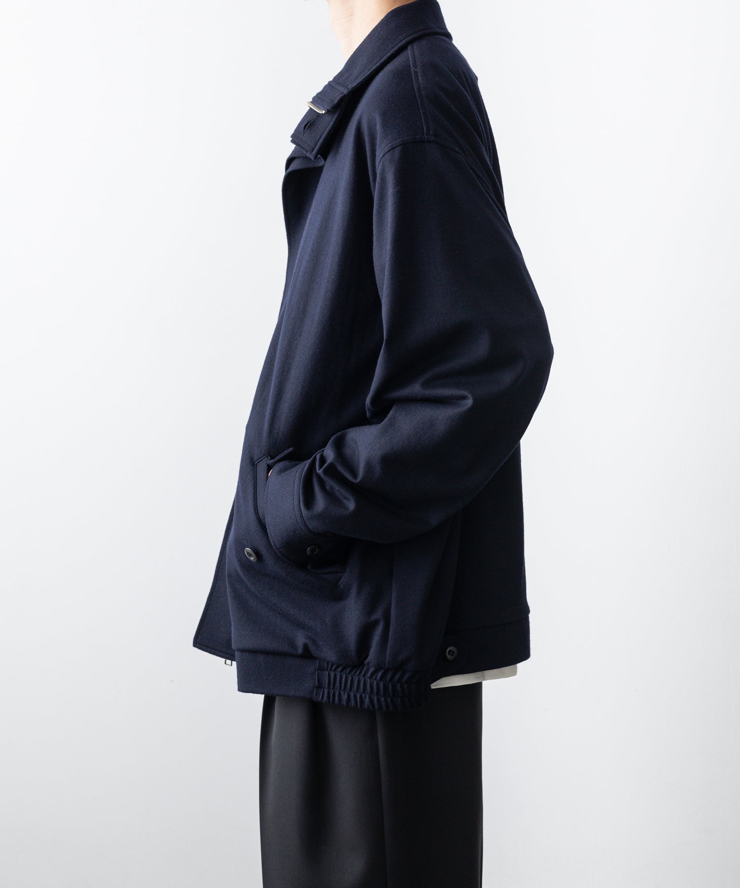 Wool Loose Fit Drizzler Jacket(kanemasa) - ブルゾン