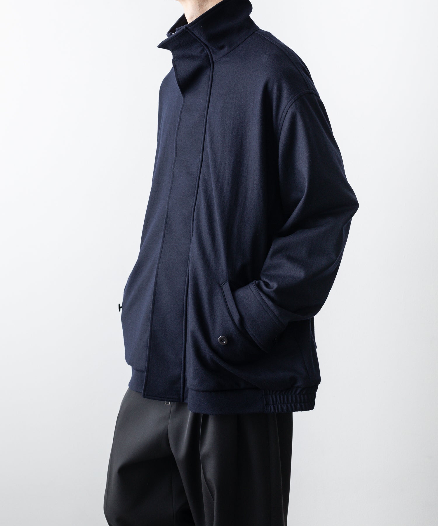 Wool Loose Fit Drizzler Jacket(kanemasa) - ブルゾン