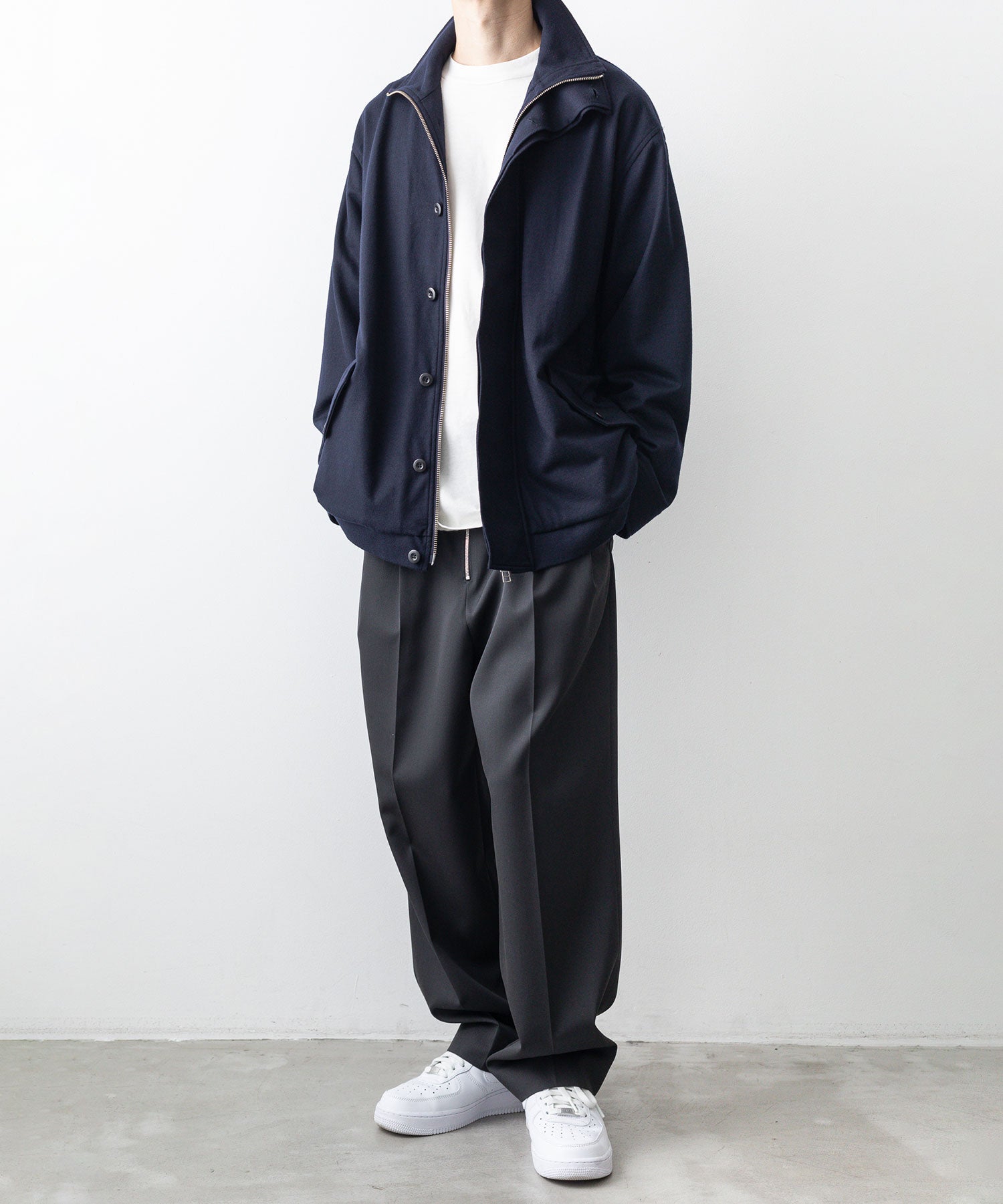 Wool Loose Fit Drizzler Jacket(kanemasa) - ブルゾン