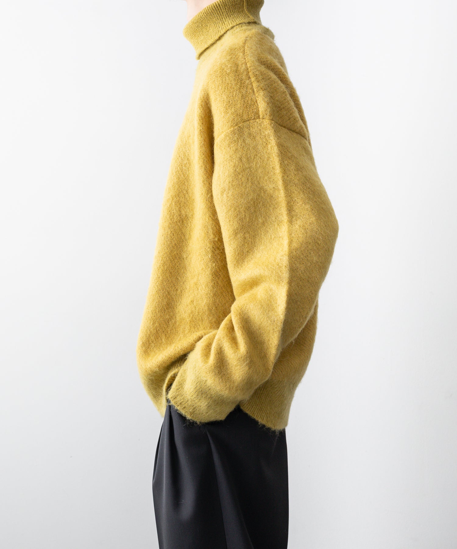 stein / シュタイン】JAQUARD MOHAIR LOOSE HIGH NECK KNIT LS