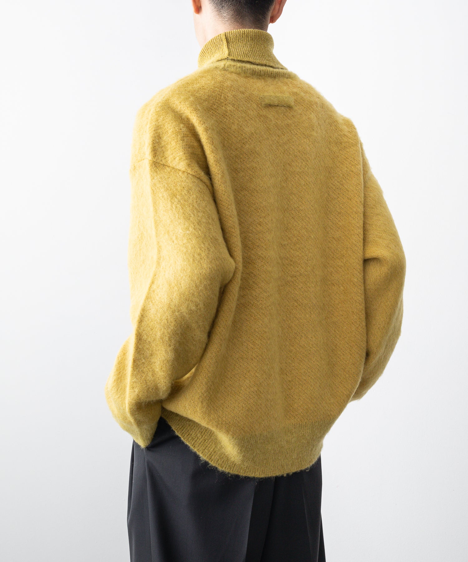 stein / シュタイン】JAQUARD MOHAIR LOOSE HIGH NECK KNIT LS