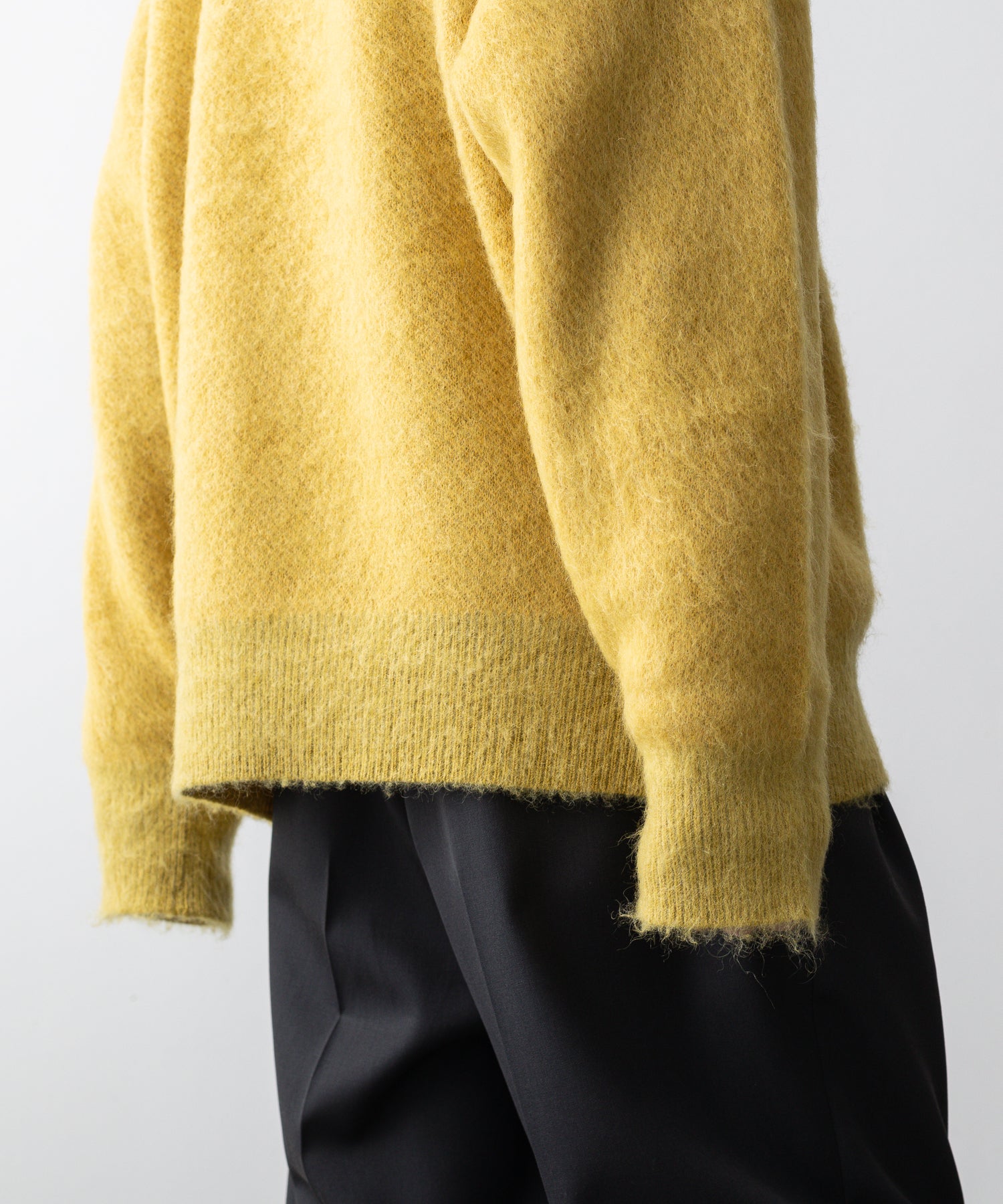 stein / シュタイン】JAQUARD MOHAIR LOOSE HIGH NECK KNIT LS