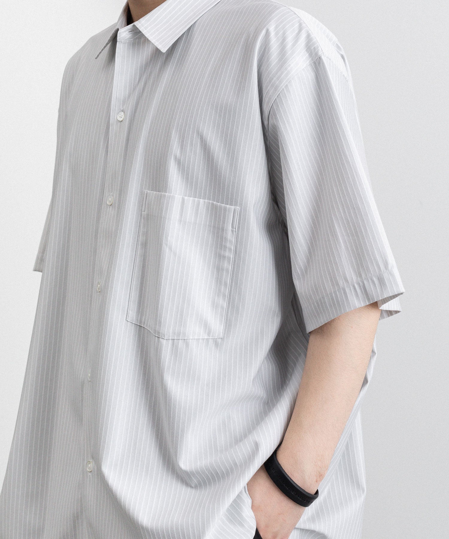 サマーセール35%オフ カネマサ Pencil Stripe Dress Jersey Shirt