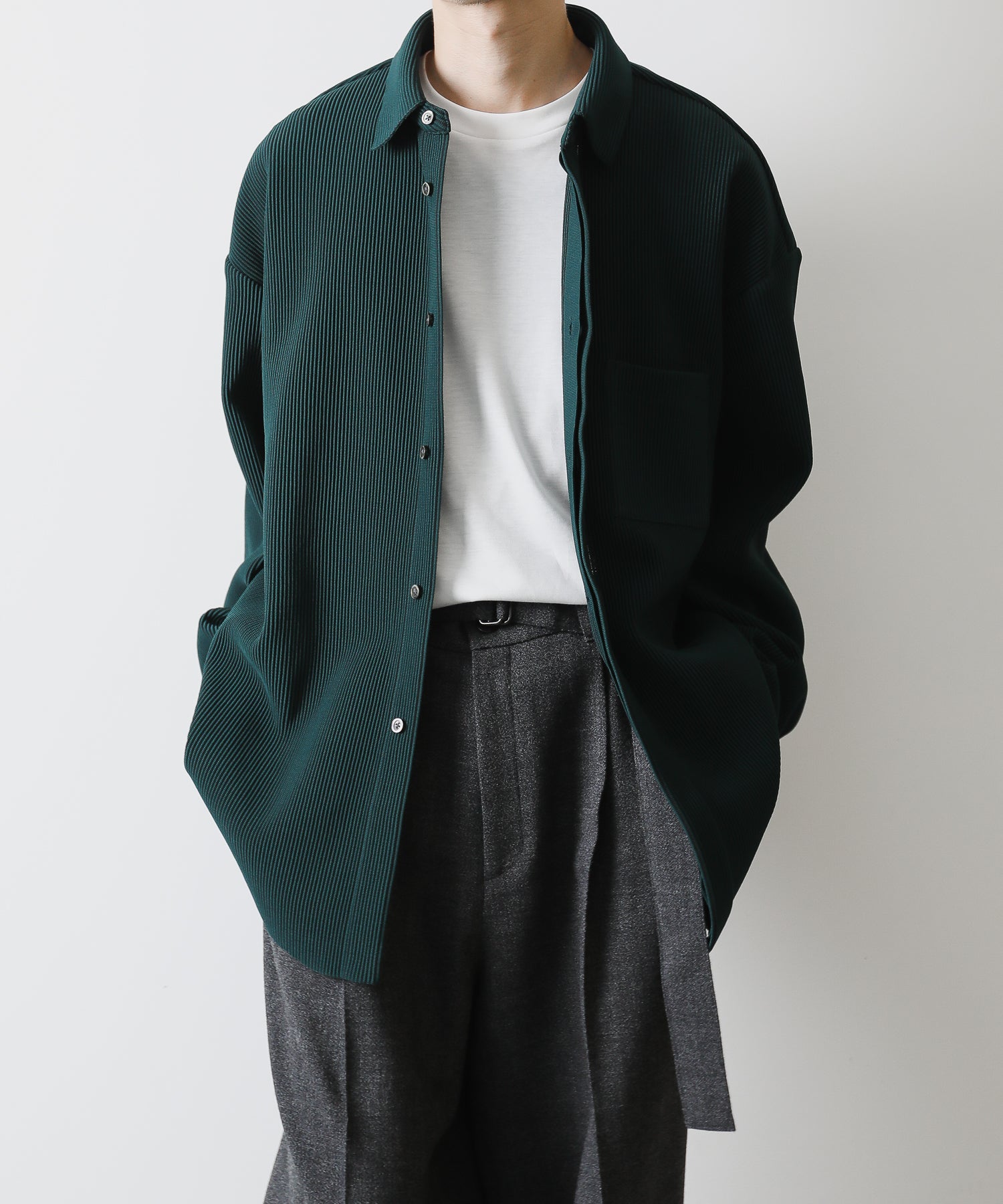 人気低価 stein OVERSIZED GRADATION PLEATS LS 日本製格安