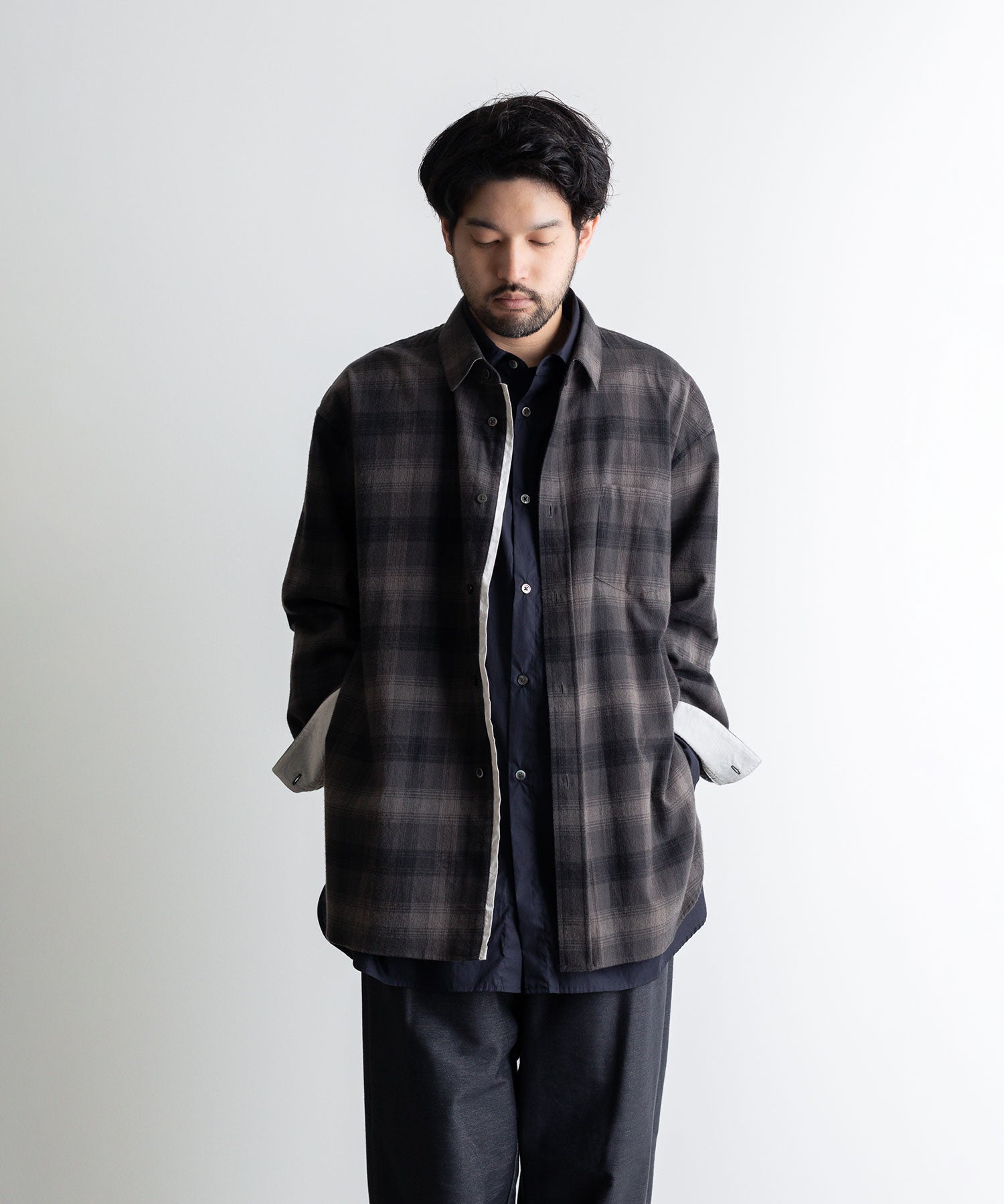 stein 22aw OVERSIZED LAYERED SHIRT - www.quickfencerepair.ca