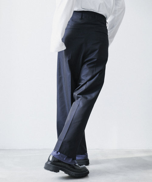 2022新作 Pre Autumn Rich i 22AW uncle tuck tapered trousers - 通販