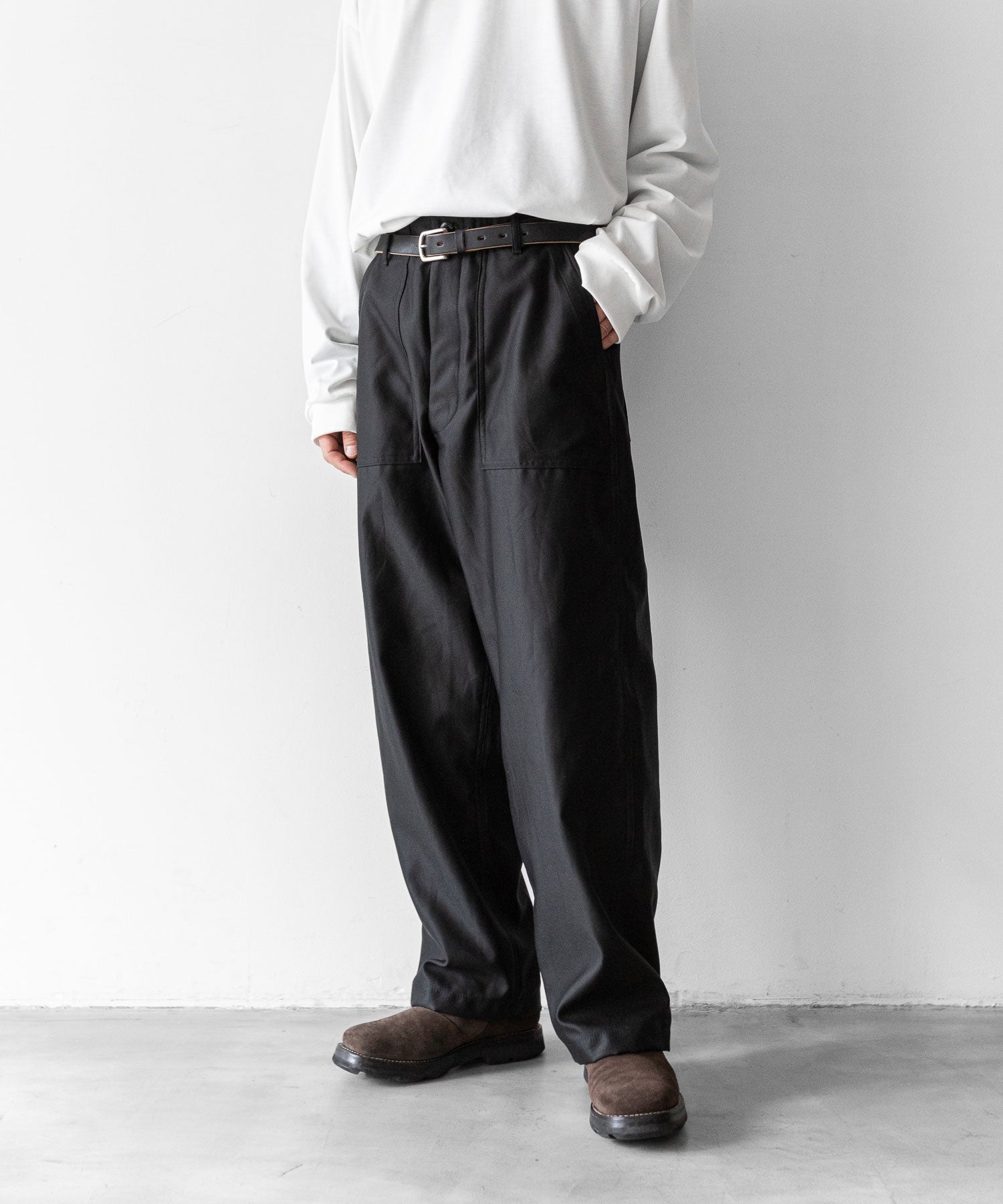 安いクリアランス interim GIZA BACK SATIN BAKER PANTS 3