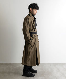 stein Oversized Contrast Trench Coat-