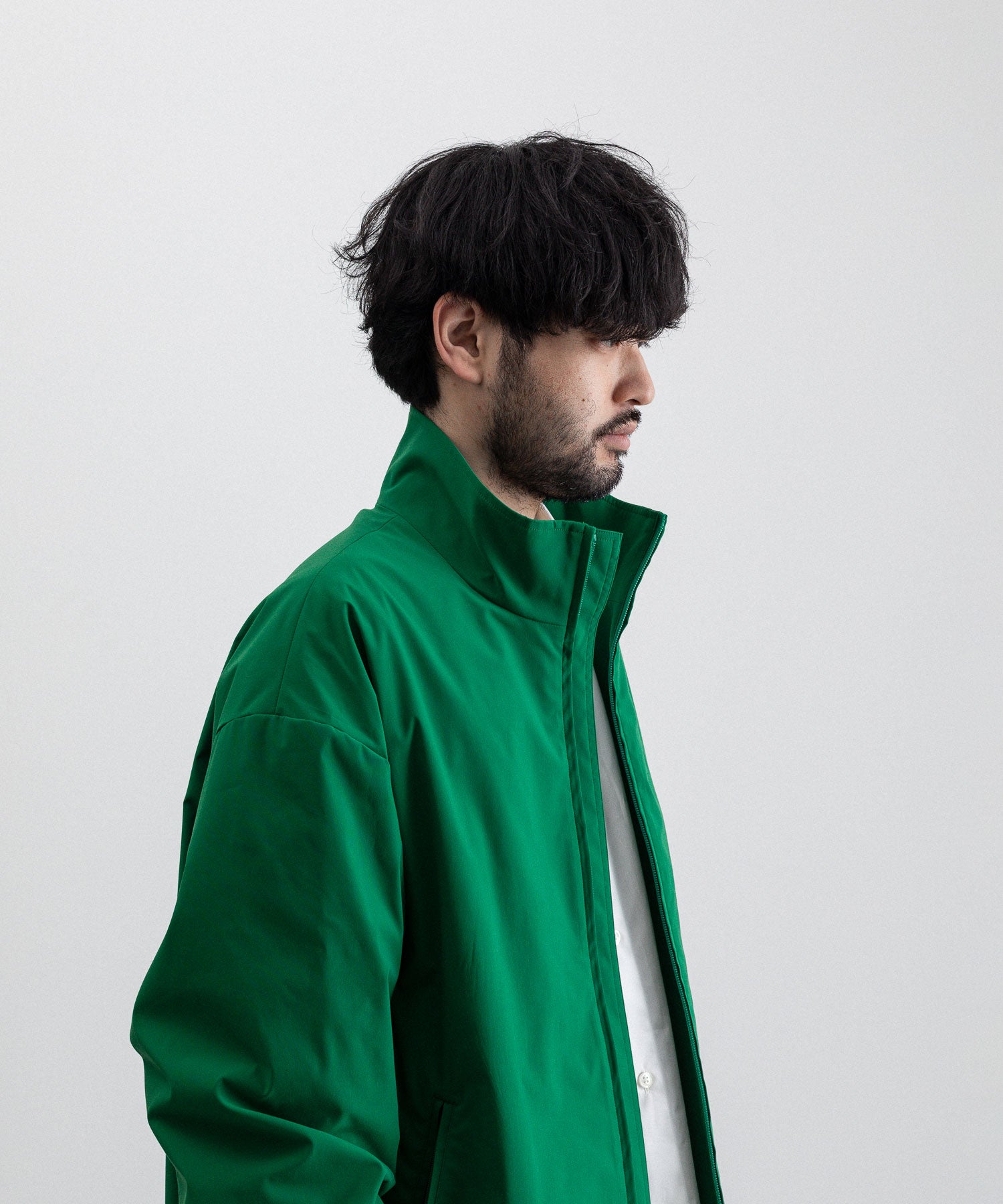 stein / シュタイン】WINDBREAKER STAND COLLAR JACKET - GREEN | 公式