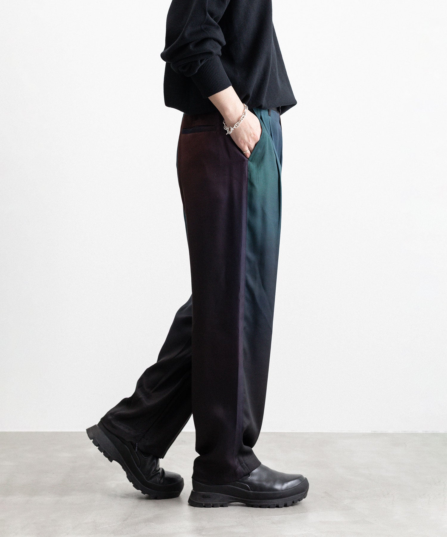 stein - Cupro Wide Trousers | vrealitybolivia.com