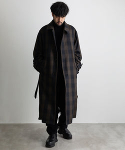 stein】OVERLAPPED BALMACAAN COAT - BLOCK CHECK | 公式通販サイト