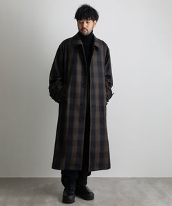 stein】OVERLAPPED BALMACAAN COAT - BLOCK CHECK | 公式通販サイト