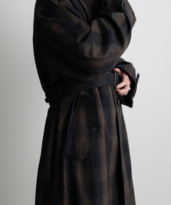 stein】OVERLAPPED BALMACAAN COAT - BLOCK CHECK | 公式通販サイト