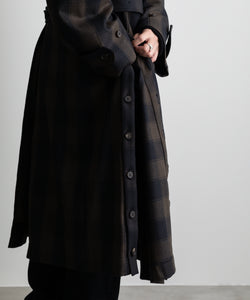 stein】OVERLAPPED BALMACAAN COAT - BLOCK CHECK | 公式通販サイト