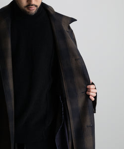 stein】OVERLAPPED BALMACAAN COAT - BLOCK CHECK | 公式通販サイト