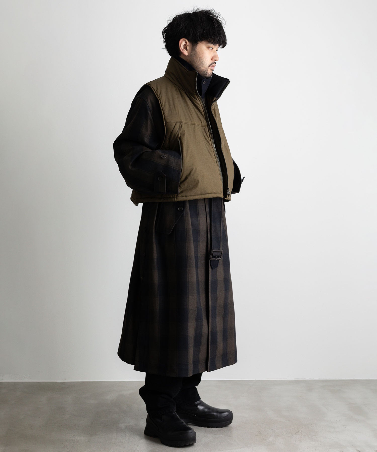 stein】OVERLAPPED BALMACAAN COAT - BLOCK CHECK | 公式通販サイト