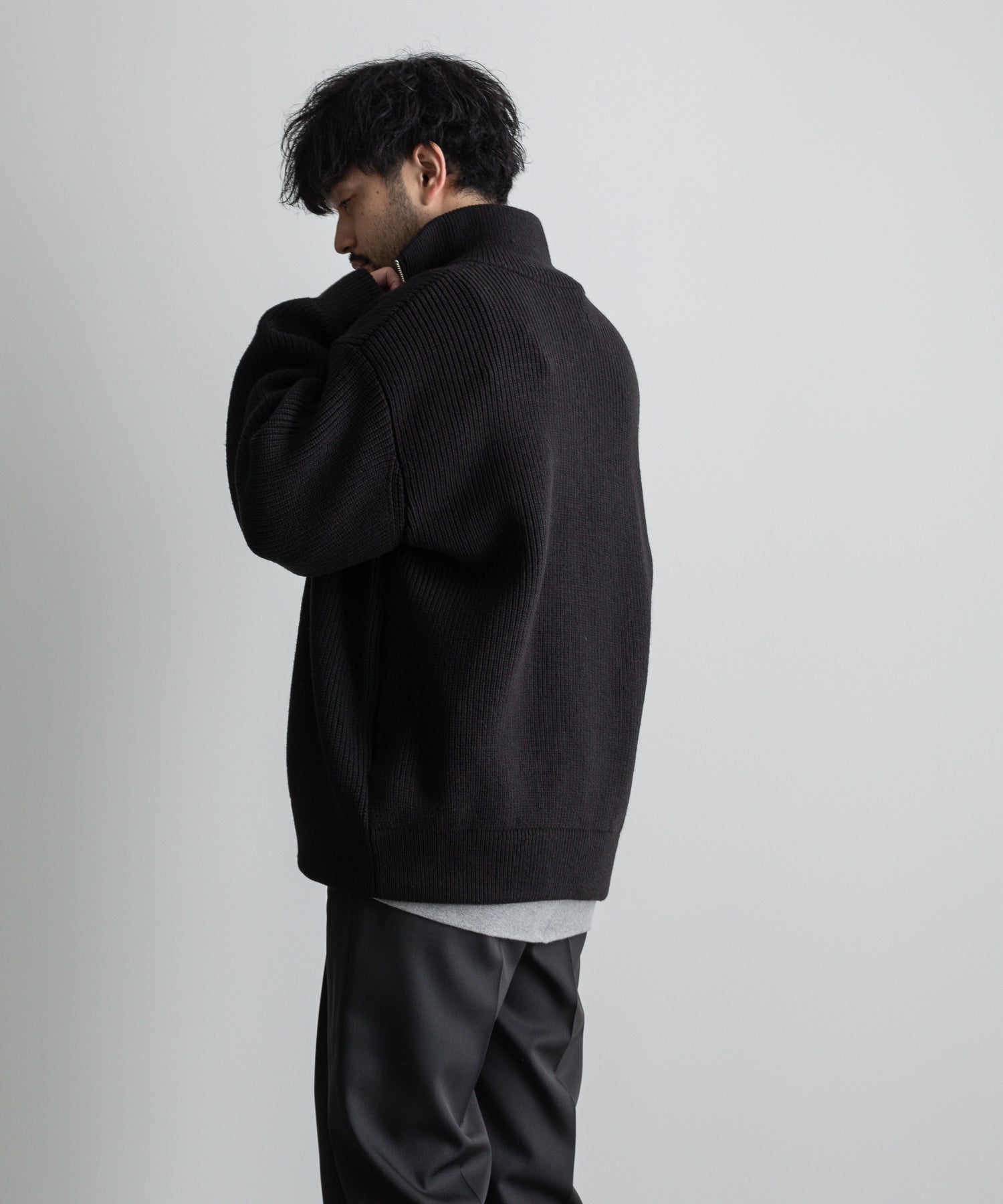 OVERSIZED DRIVERS KNIT ZIP JACKET | tecnotelas.com.br