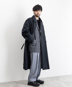 stein】OVERLAPPED BALMACAAN COAT - DARK NAVY | 公式通販サイト