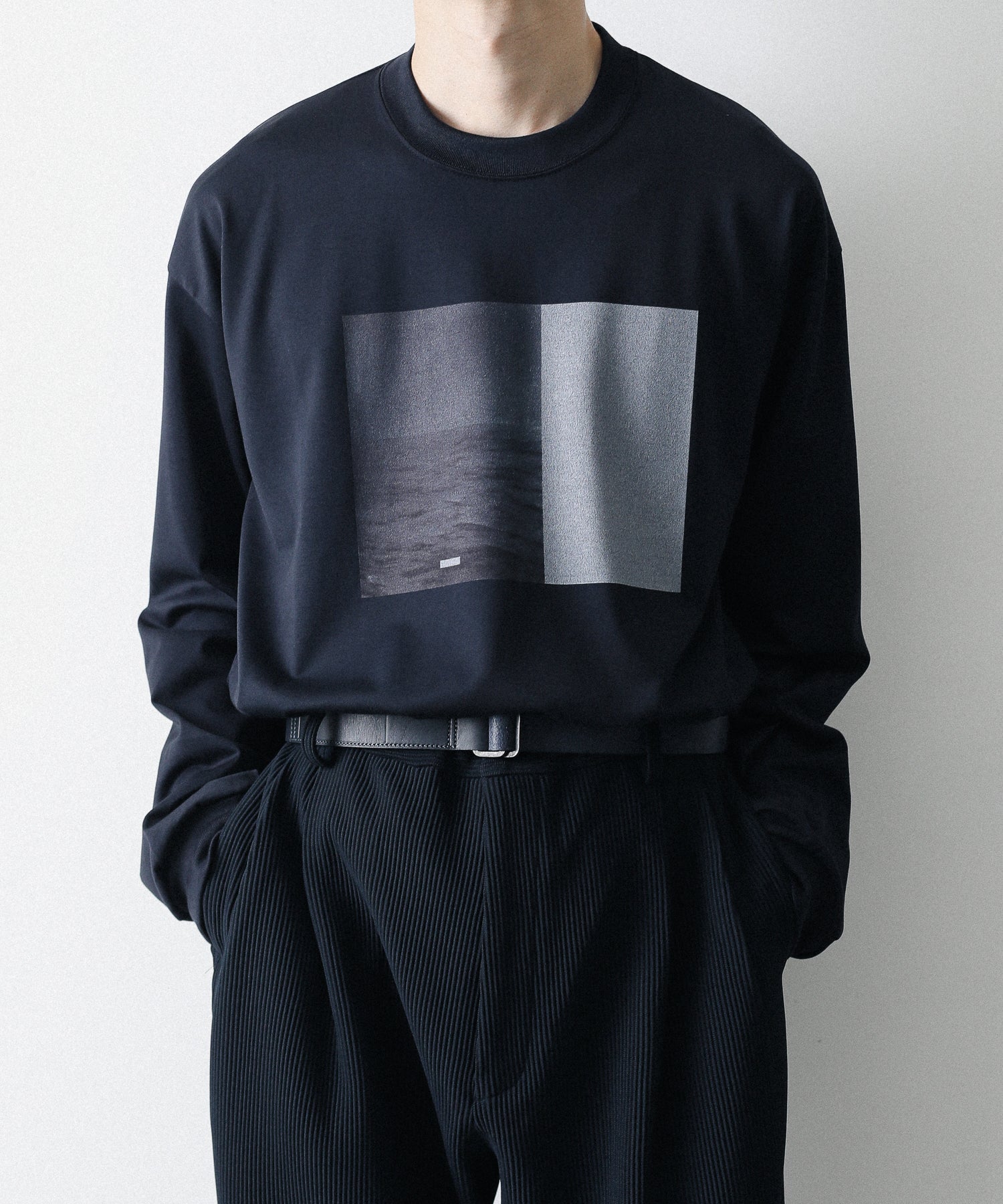 stein OVERSIZED LONG SLEEVE TEE ブラック - Tシャツ