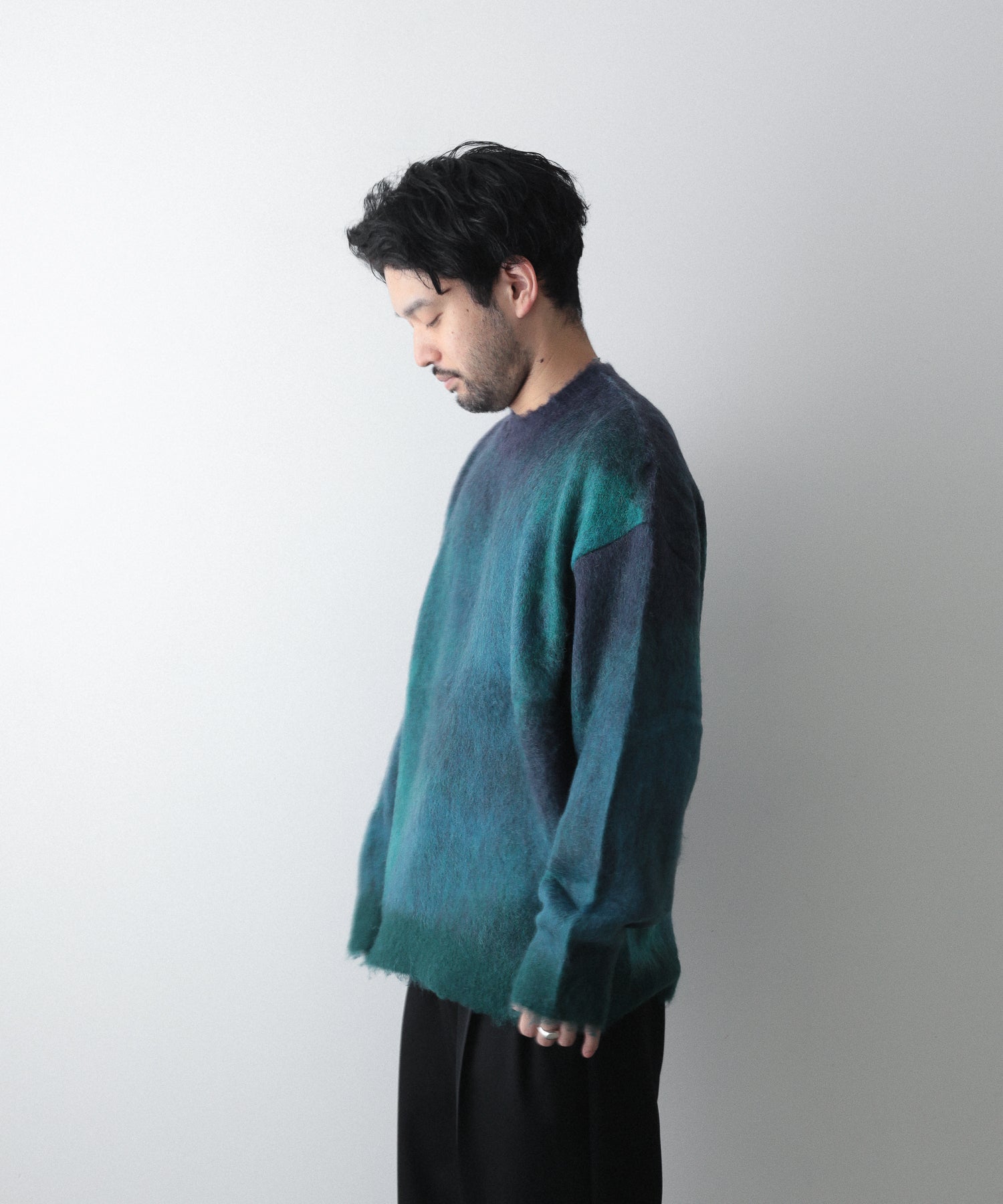 大特価放出！ stein OVERSIZED GRADATION 定期入れの MOHAIR ニット