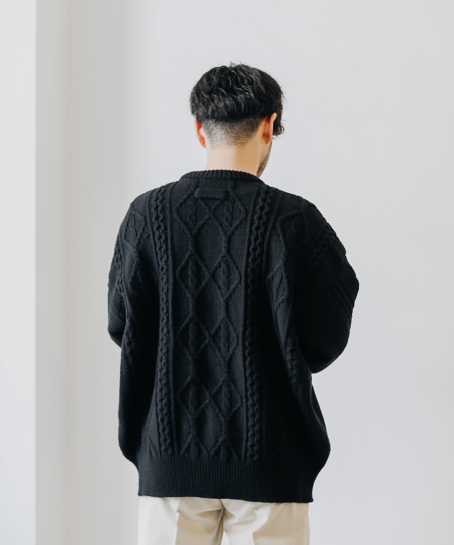 Stein Oversized Interlaced Cable Knit LSトップス - ニット/セーター