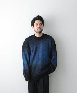 stein / シュタイン 】OVERSIZED GRADATION MOHAIR LS - BLACK | 公式