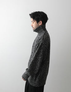 stein / シュタイン 】CASHMERE MELANGE KNIT JUMPER - BLACK | 公式