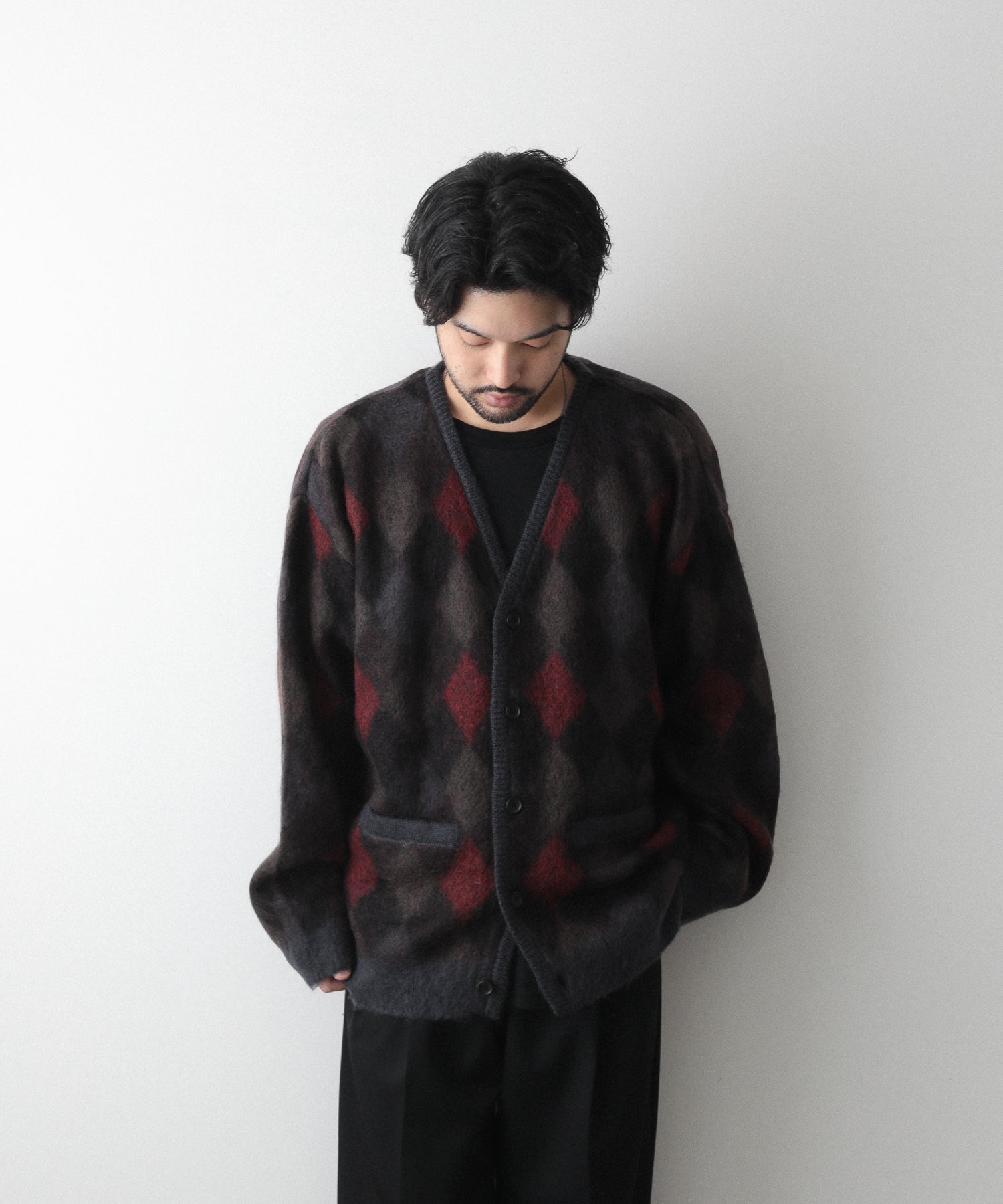 stein / シュタイン 】KID MOHAIR CARDIGAN - ARGYLE | 公式通販サイト