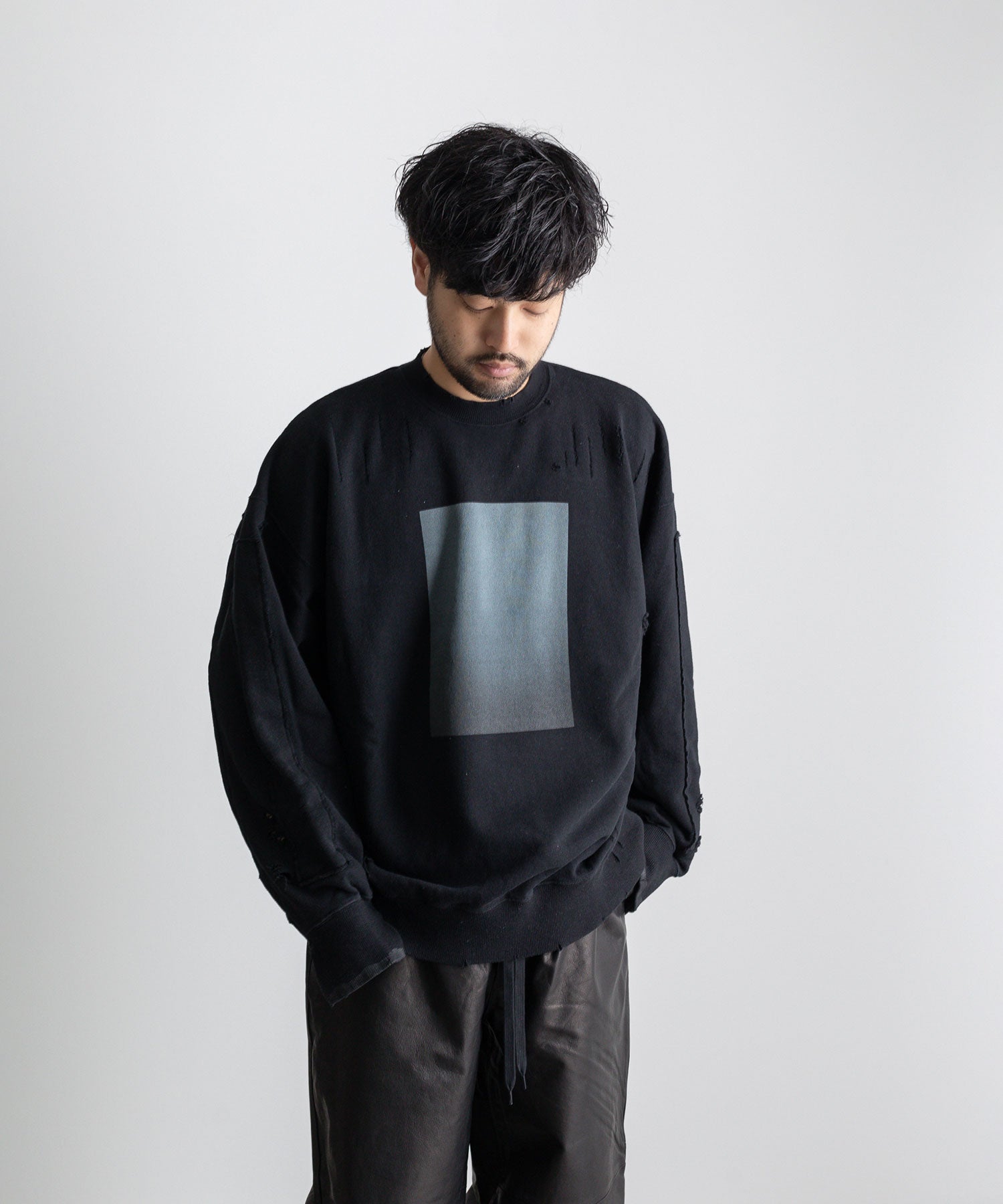 stein / シュタイン】OVERSIZED REBUILD SWEAT LS - BLACK | 公式通販